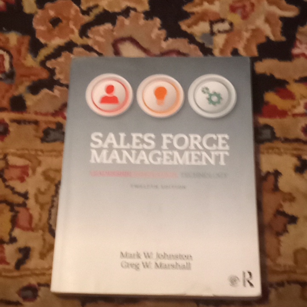 Sales mgt college textbook